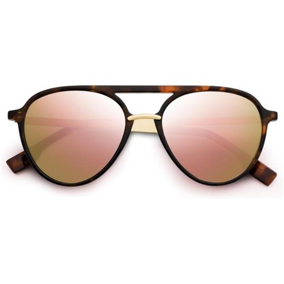 ?? Aviator Polarized Sunglasses for Women Men Double Bridge main image 5